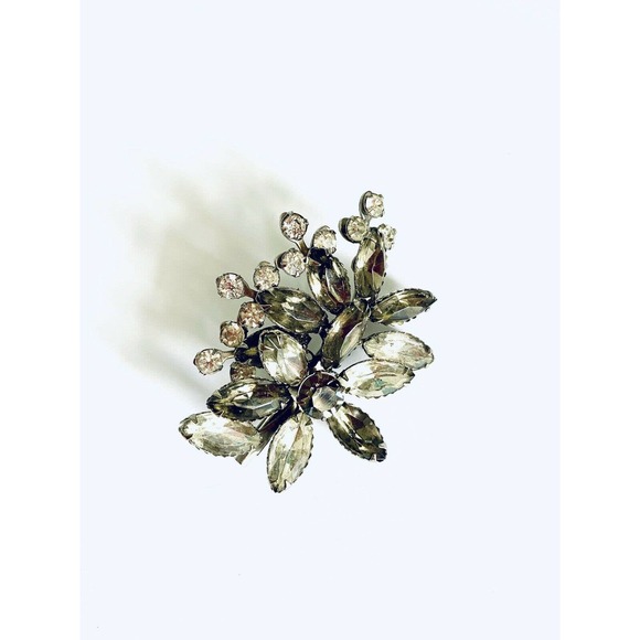 VTG RHINESTONE BROOCH Aurora Borealis - Picture 1 of 8